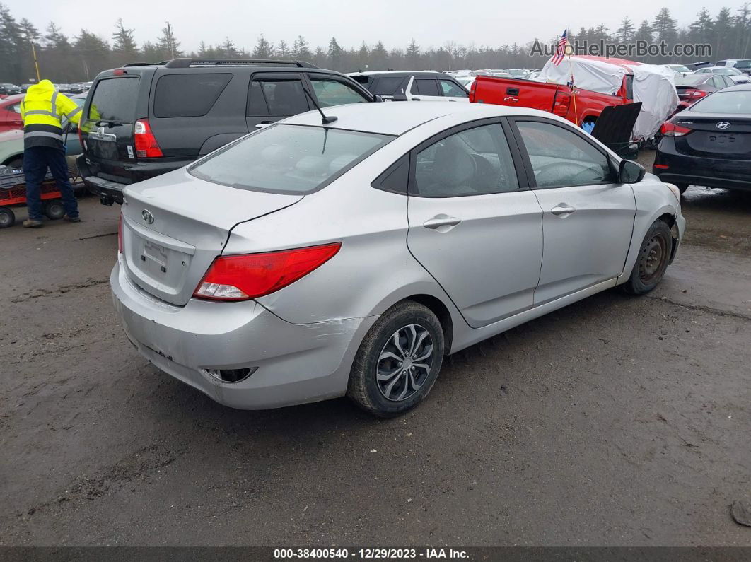 2016 Hyundai Accent Se Silver vin: KMHCT4AE1GU112679