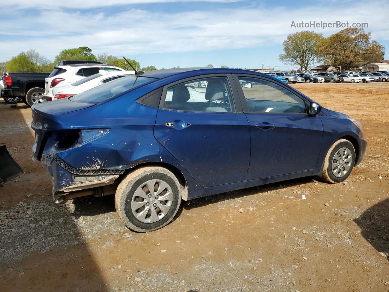 2016 Hyundai Accent Se Blue vin: KMHCT4AE1GU118837