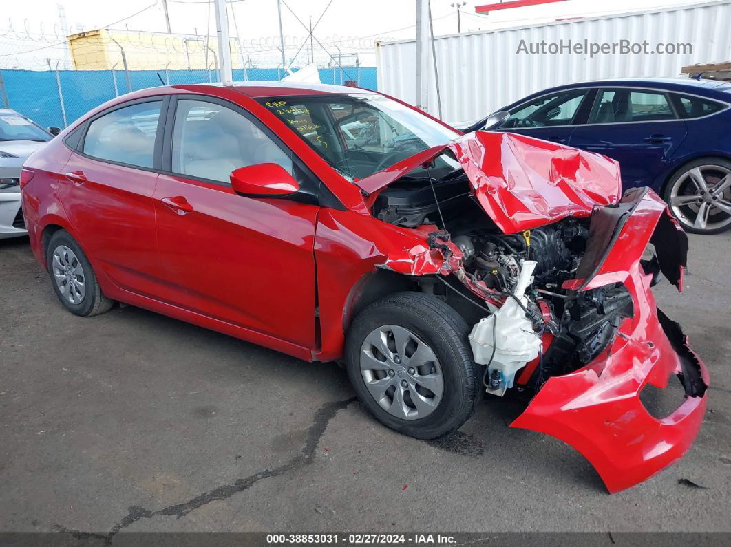 2016 Hyundai Accent Se Red vin: KMHCT4AE1GU124430