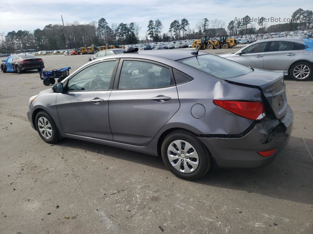 2016 Hyundai Accent Se Gray vin: KMHCT4AE1GU125223