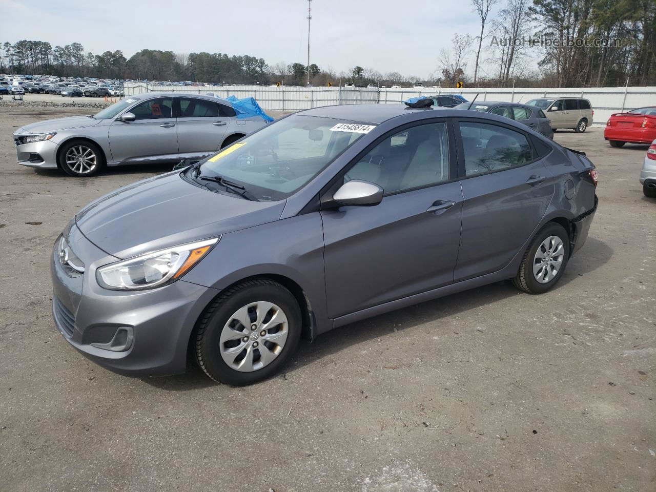 2016 Hyundai Accent Se Gray vin: KMHCT4AE1GU125223