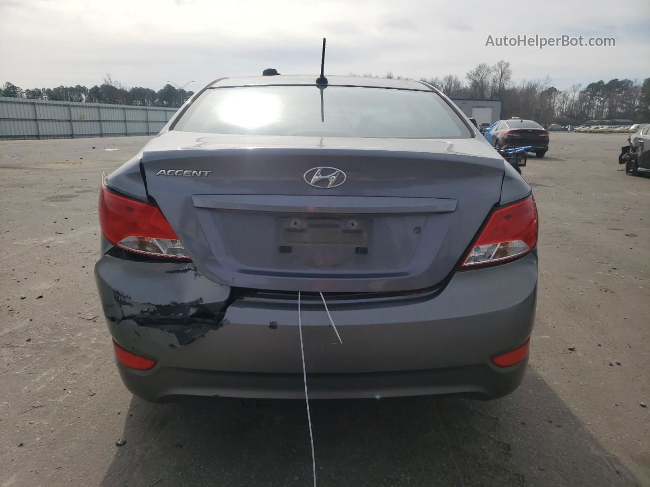 2016 Hyundai Accent Se Gray vin: KMHCT4AE1GU125223