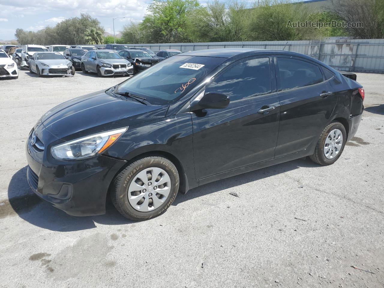 2016 Hyundai Accent Se Black vin: KMHCT4AE1GU137209