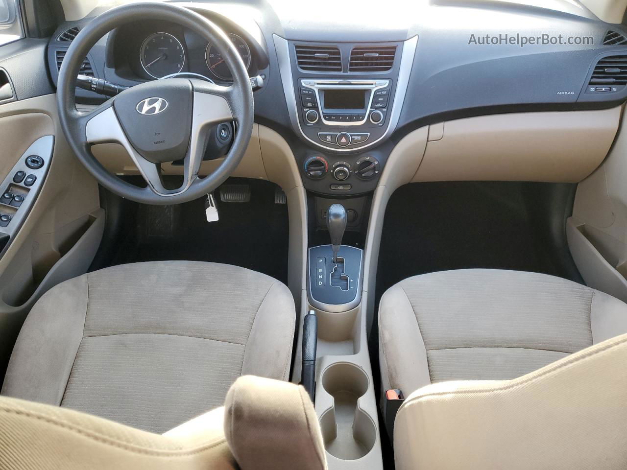 2016 Hyundai Accent Se Кремовый vin: KMHCT4AE1GU158674