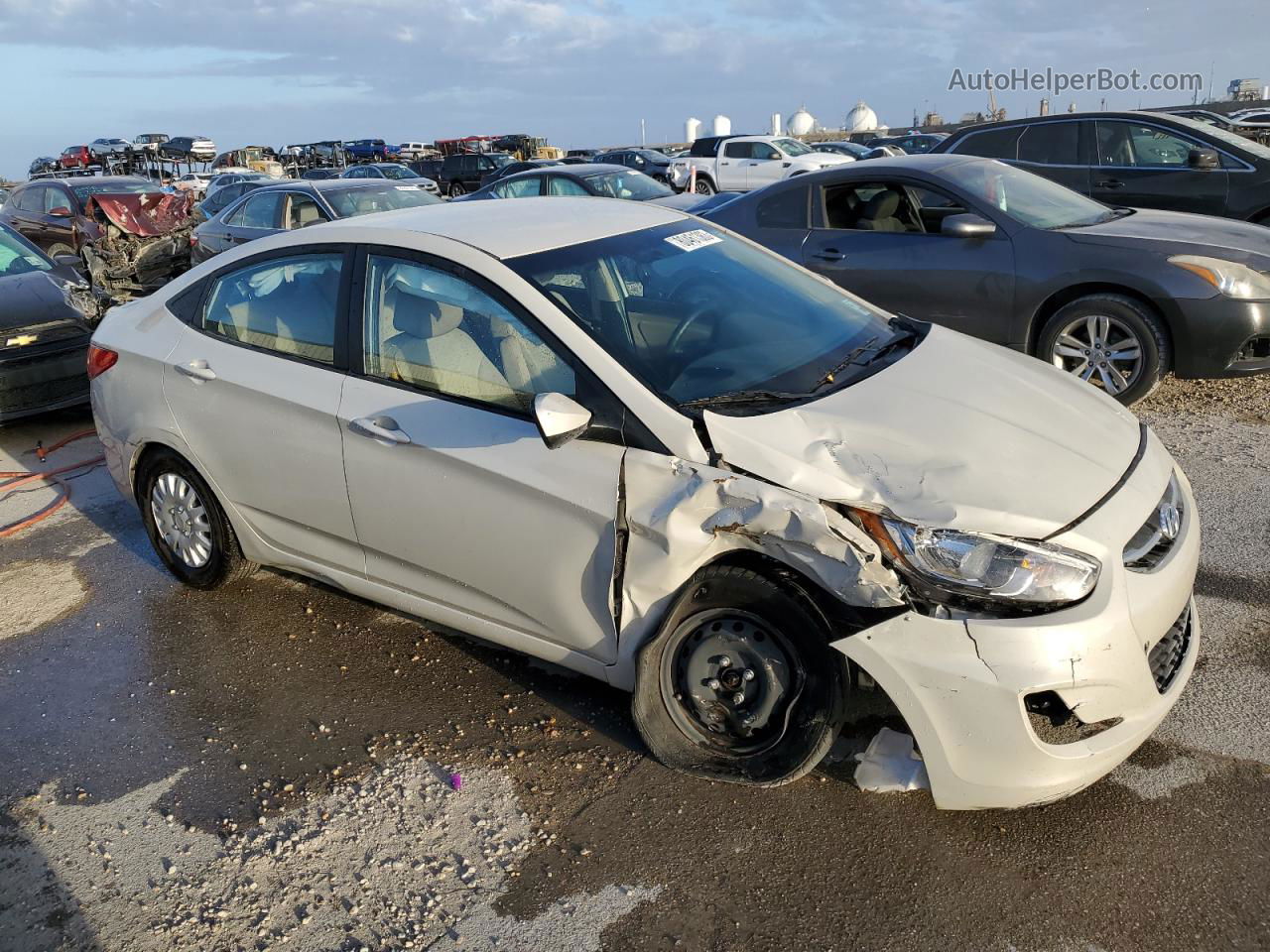 2016 Hyundai Accent Se Cream vin: KMHCT4AE1GU158674