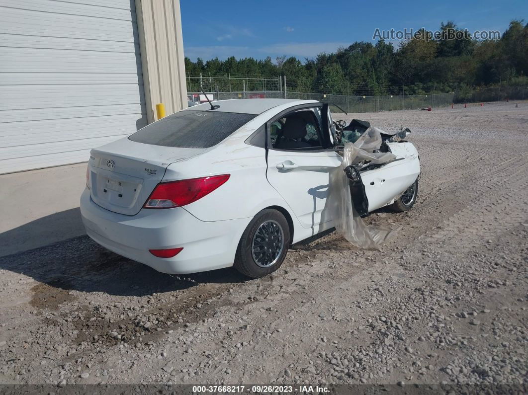 2016 Hyundai Accent Se White vin: KMHCT4AE1GU158755