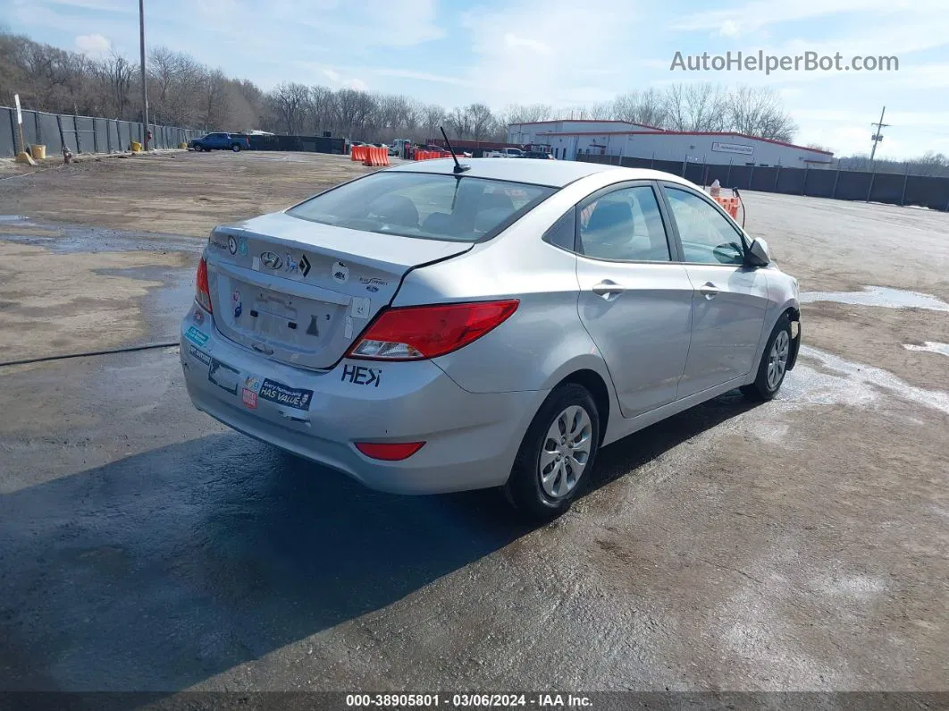 2016 Hyundai Accent Se Серебряный vin: KMHCT4AE1GU983128