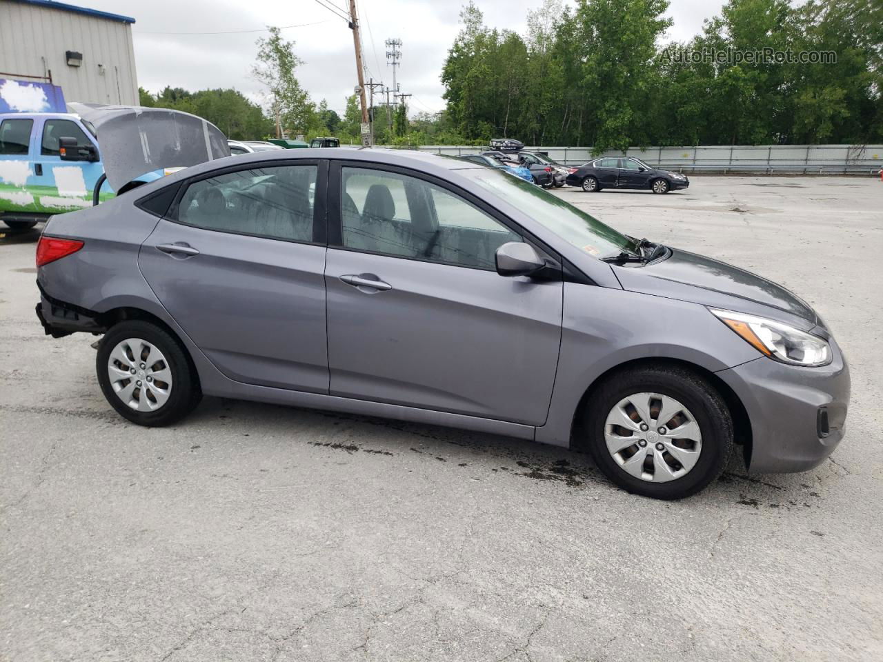 2017 Hyundai Accent Se Gray vin: KMHCT4AE1HU206269