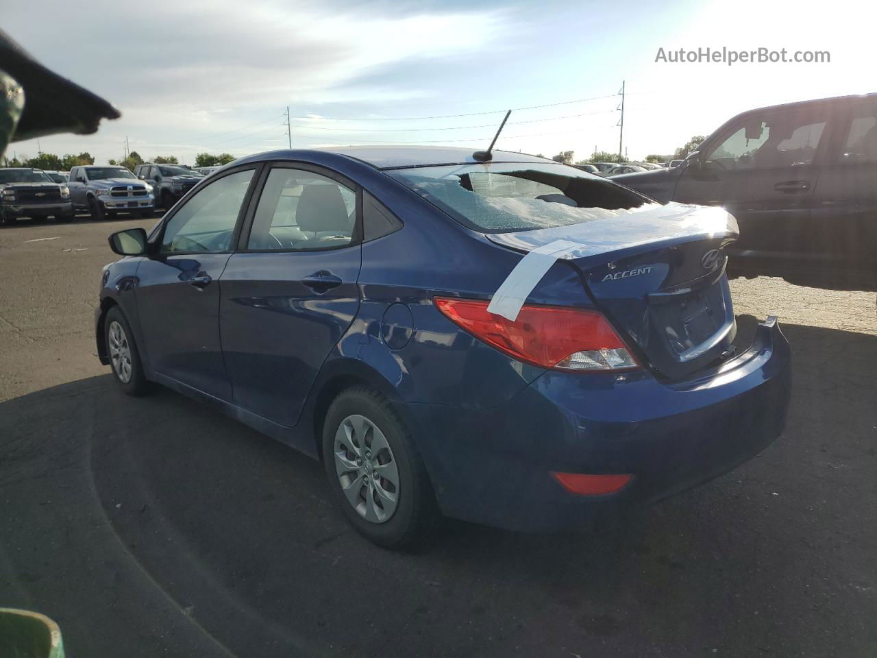 2017 Hyundai Accent Se Blue vin: KMHCT4AE1HU224979