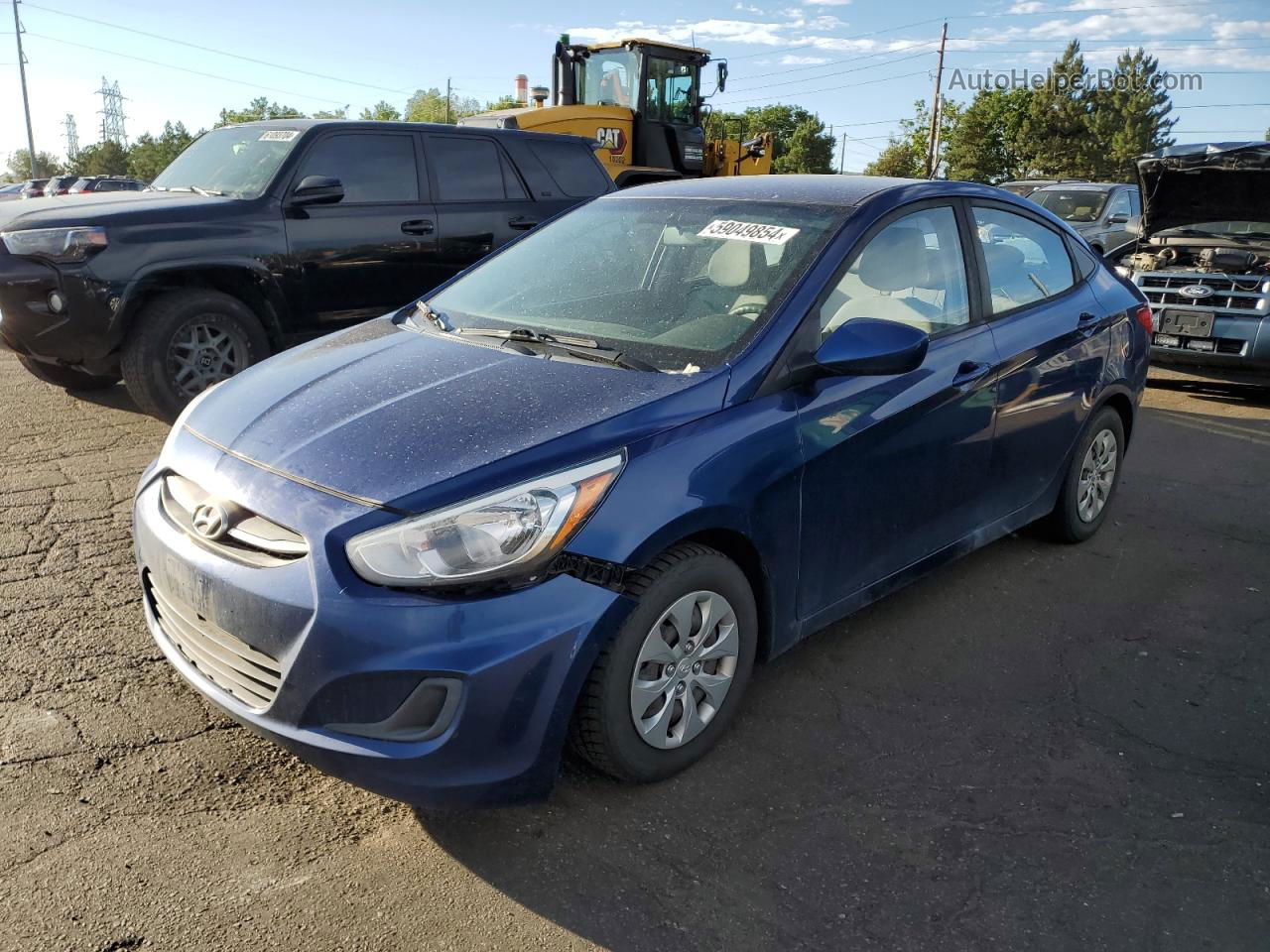 2017 Hyundai Accent Se Синий vin: KMHCT4AE1HU224979