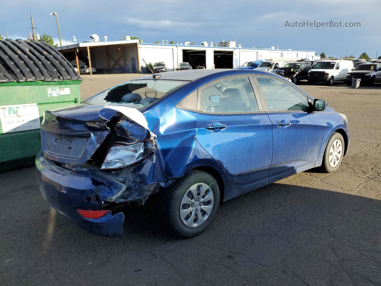 2017 Hyundai Accent Se Blue vin: KMHCT4AE1HU224979