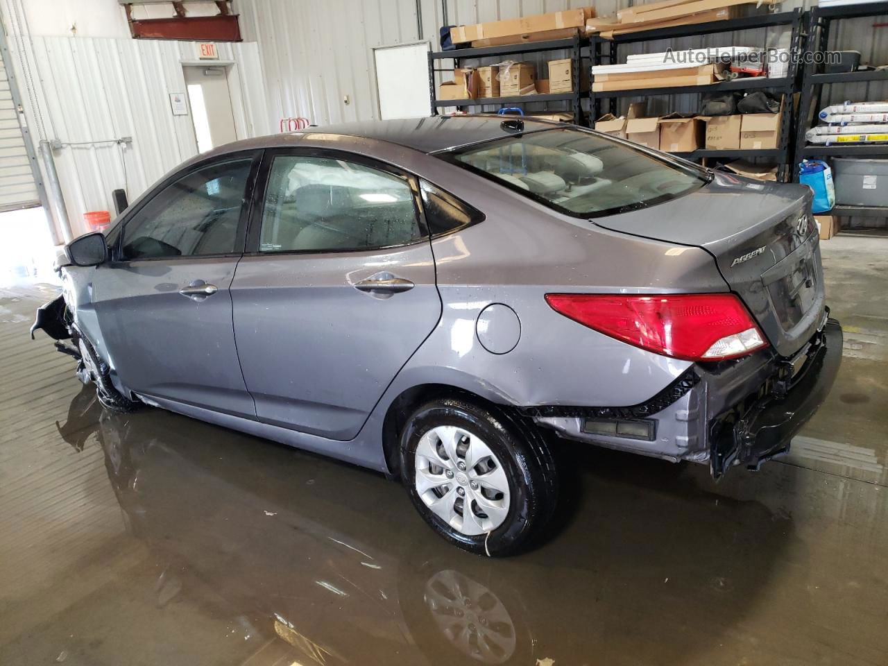 2017 Hyundai Accent Se Gray vin: KMHCT4AE1HU283191