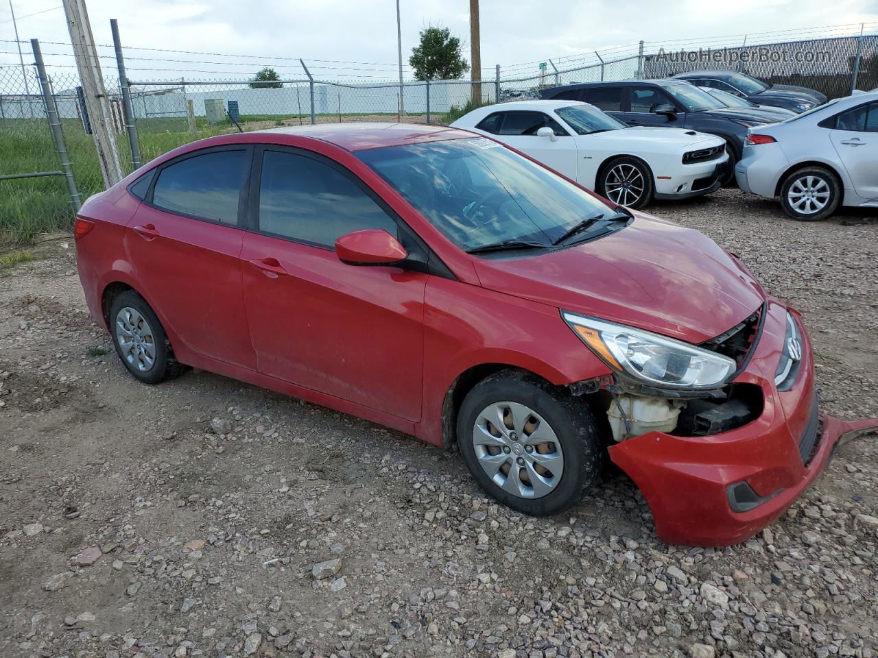 2017 Hyundai Accent Se Red vin: KMHCT4AE1HU340408