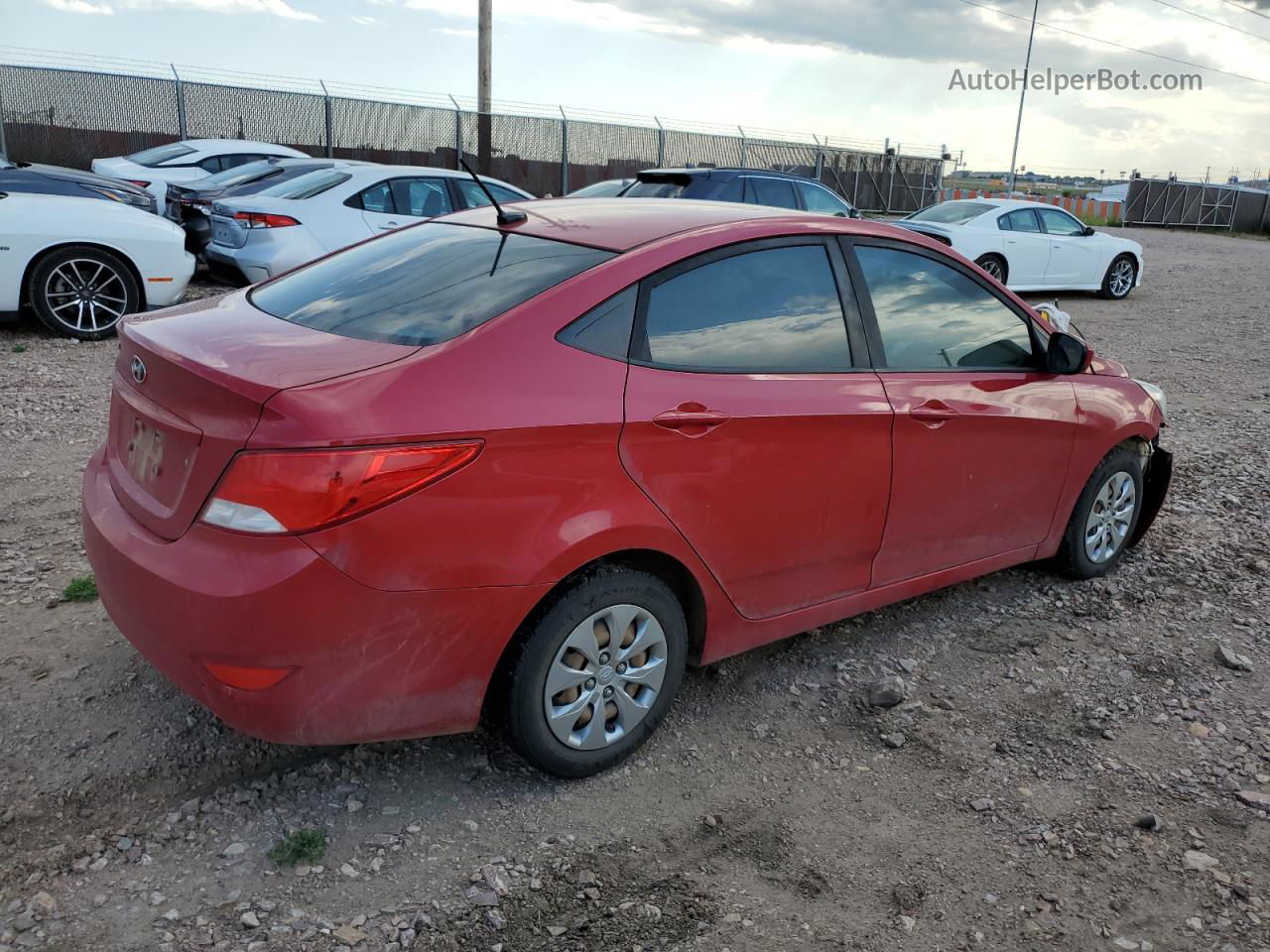 2017 Hyundai Accent Se Red vin: KMHCT4AE1HU340408