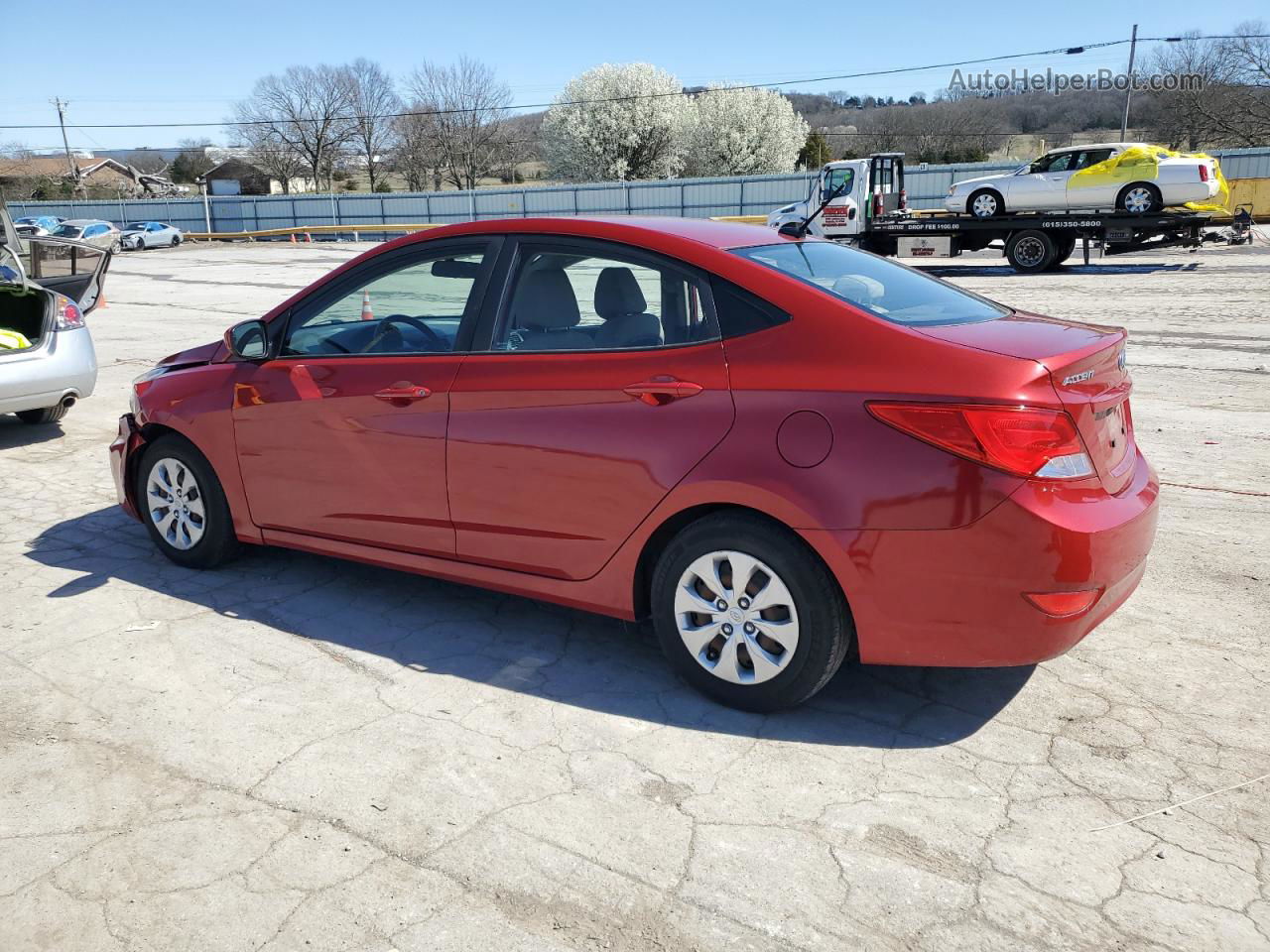 2017 Hyundai Accent Se Красный vin: KMHCT4AE1HU373134