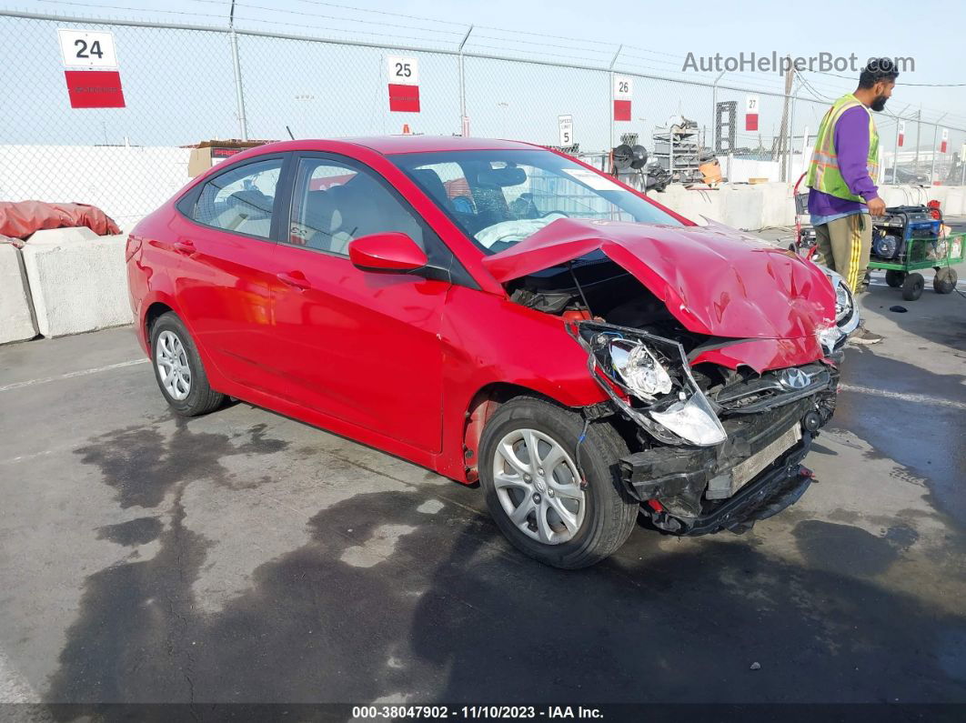 2013 Hyundai Accent Gls Red vin: KMHCT4AE2DU402778