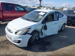 2013 Hyundai Accent Gls White vin: KMHCT4AE2DU460082