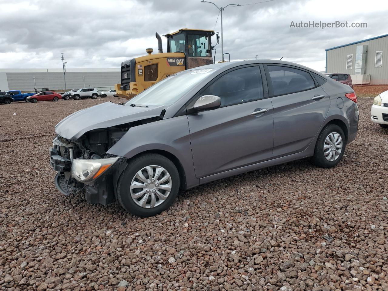 2014 Hyundai Accent Gls Gray vin: KMHCT4AE2EU620768