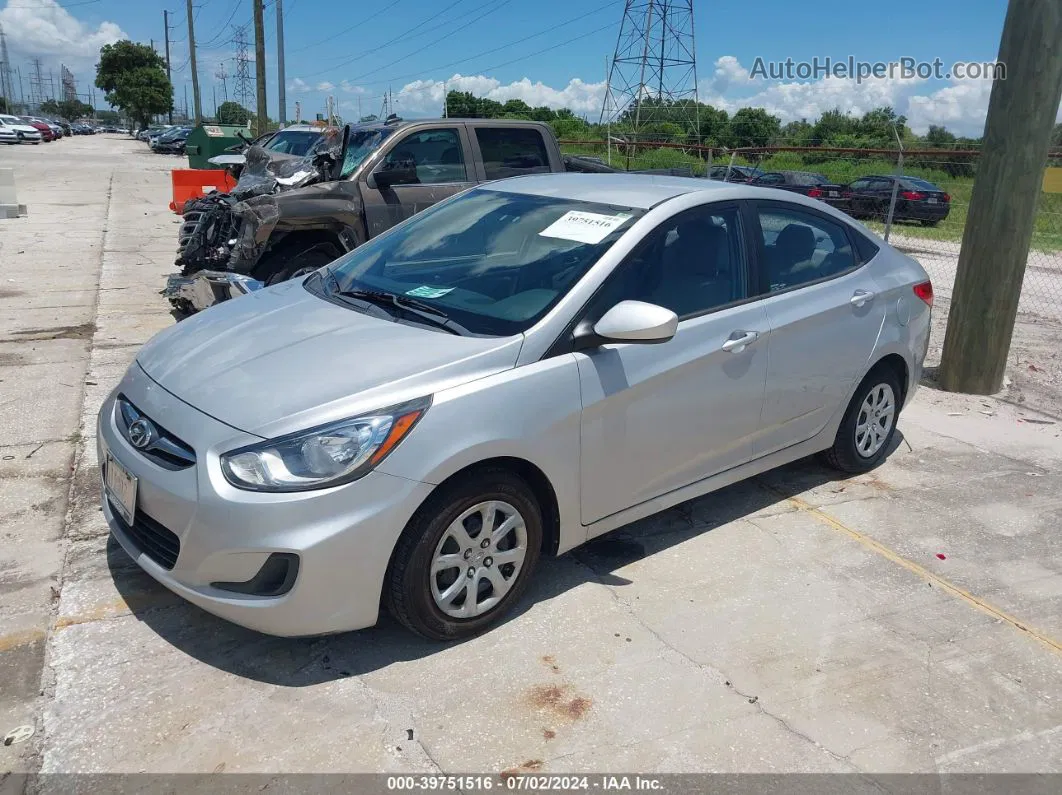 2014 Hyundai Accent Gls Silver vin: KMHCT4AE2EU660901