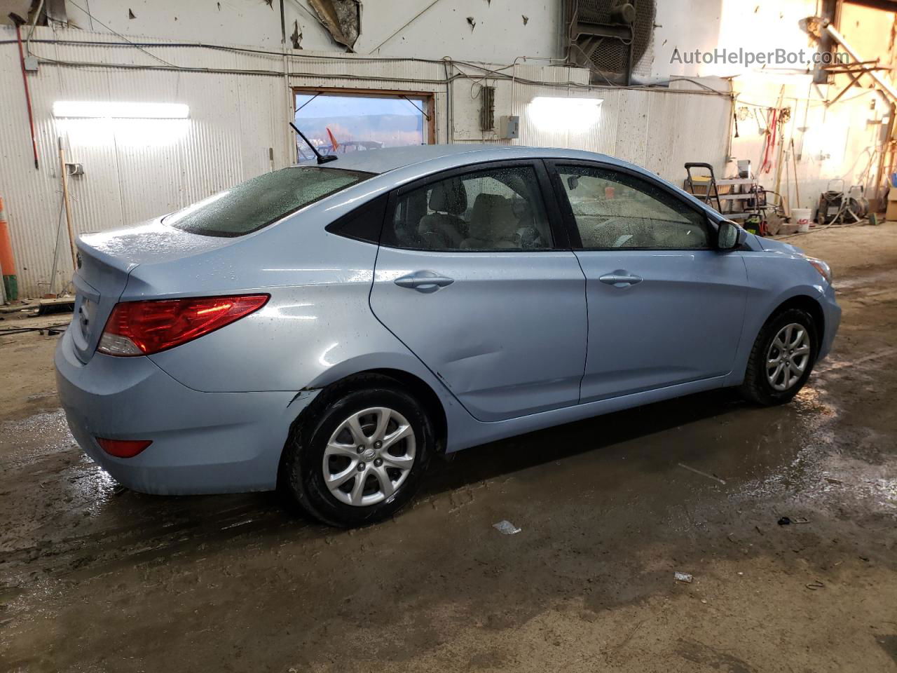 2014 Hyundai Accent Gls Blue vin: KMHCT4AE2EU663085