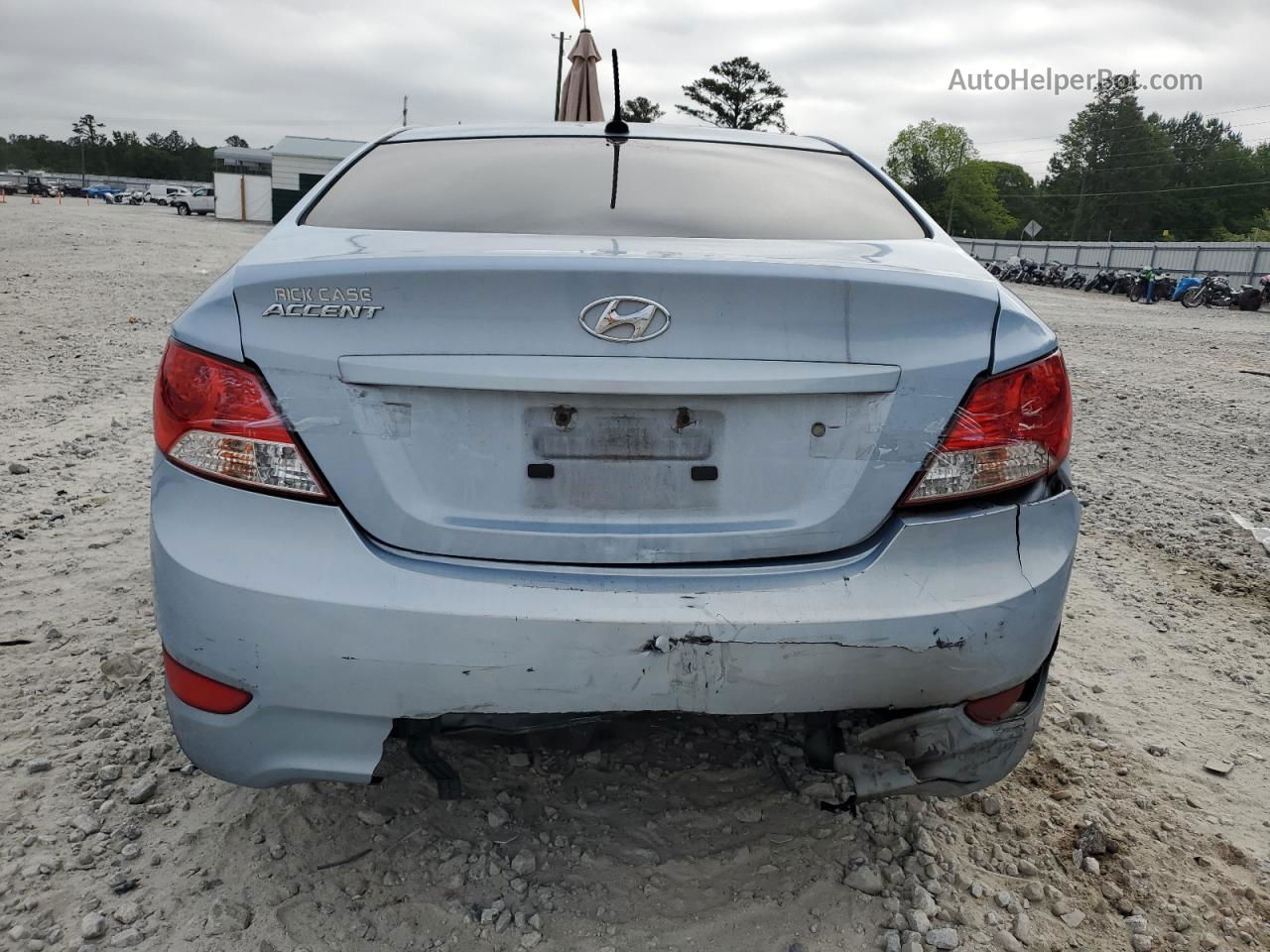 2014 Hyundai Accent Gls Синий vin: KMHCT4AE2EU690061