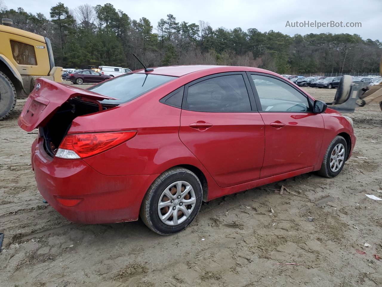 2014 Hyundai Accent Gls Red vin: KMHCT4AE2EU734463