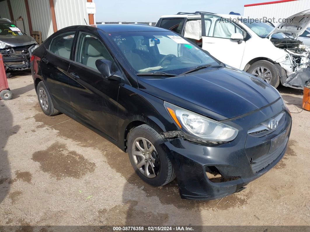 2014 Hyundai Accent Gls Black vin: KMHCT4AE2EU760268