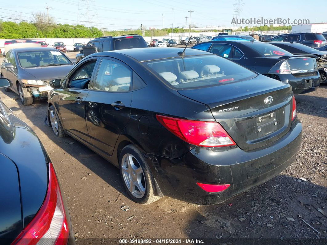 2015 Hyundai Accent Gls Черный vin: KMHCT4AE2FU803170