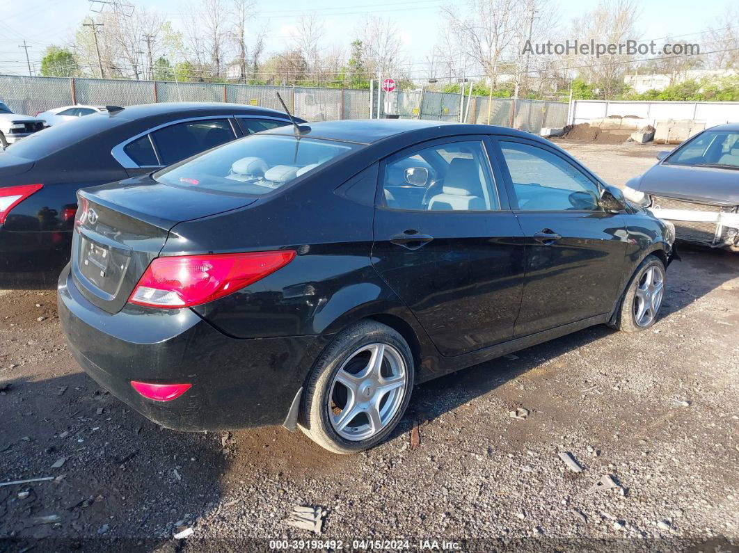 2015 Hyundai Accent Gls Black vin: KMHCT4AE2FU803170