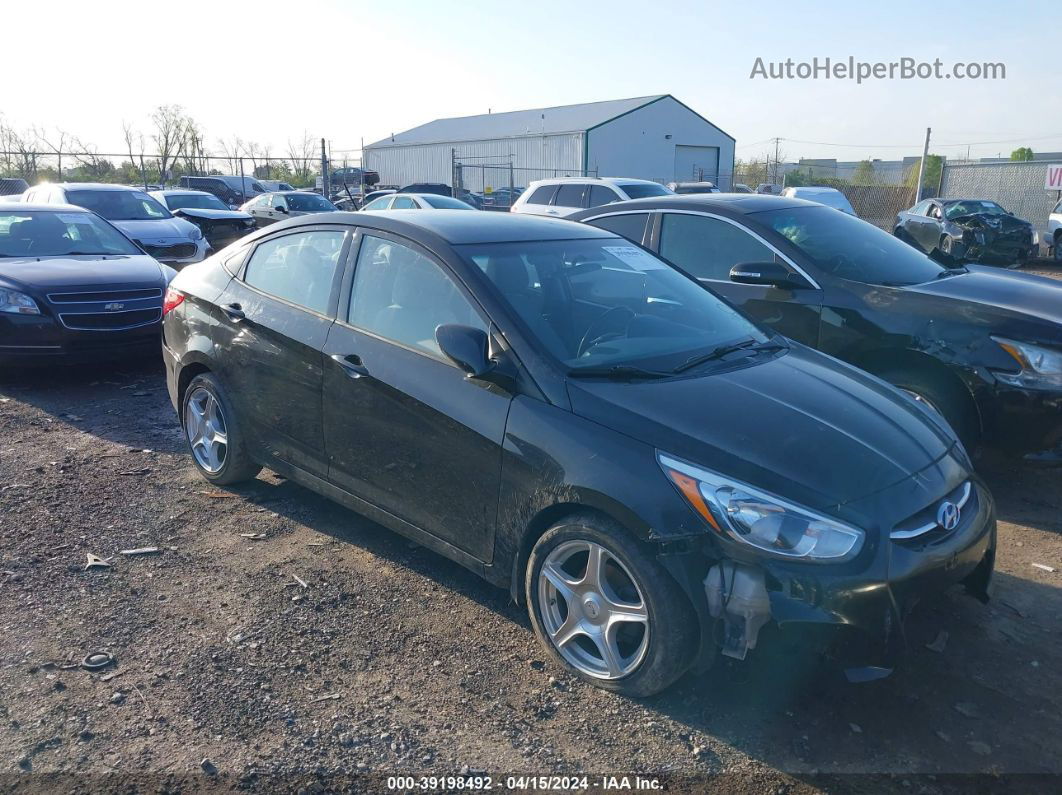 2015 Hyundai Accent Gls Black vin: KMHCT4AE2FU803170