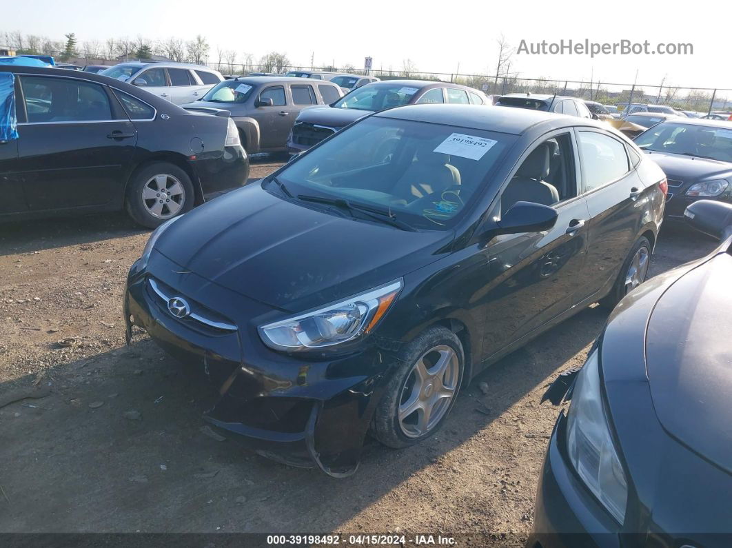 2015 Hyundai Accent Gls Black vin: KMHCT4AE2FU803170