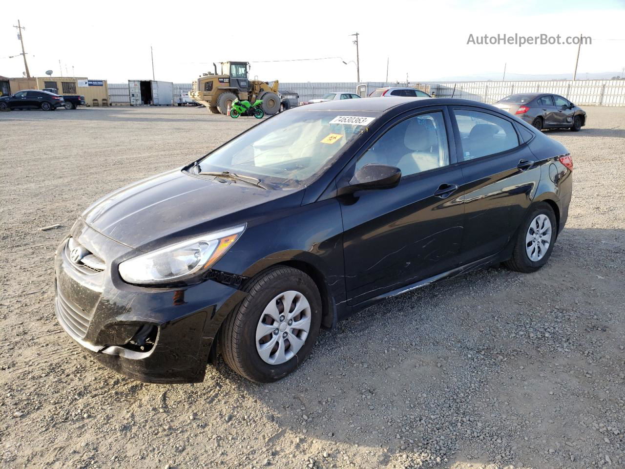 2015 Hyundai Accent Gls Черный vin: KMHCT4AE2FU805890