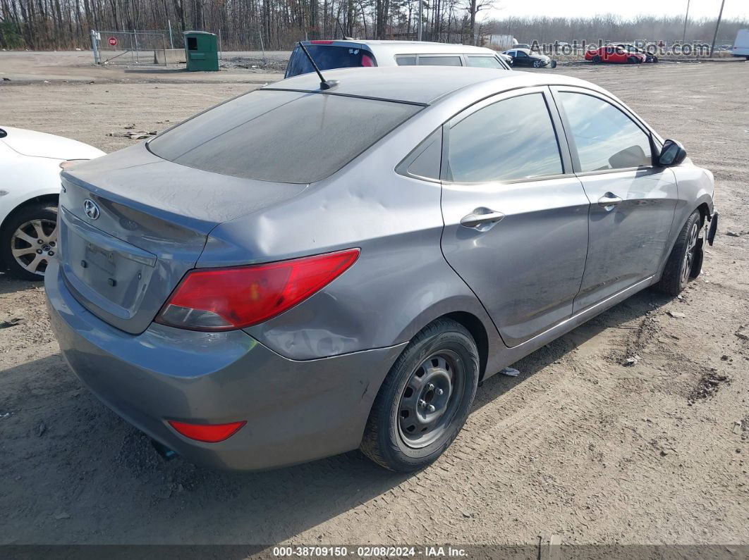 2015 Hyundai Accent Gls Gray vin: KMHCT4AE2FU834936