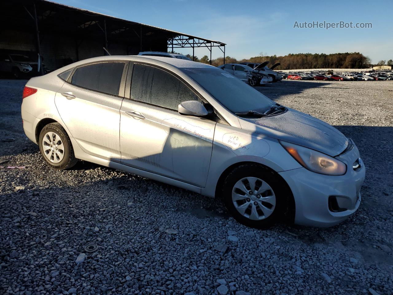 2015 Hyundai Accent Gls Silver vin: KMHCT4AE2FU839358