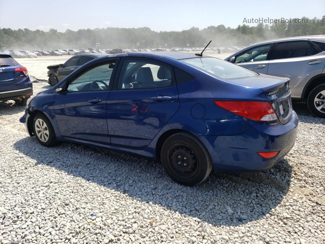 2015 Hyundai Accent Gls Синий vin: KMHCT4AE2FU851249