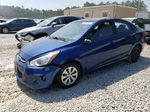 2015 Hyundai Accent Gls Синий vin: KMHCT4AE2FU851249