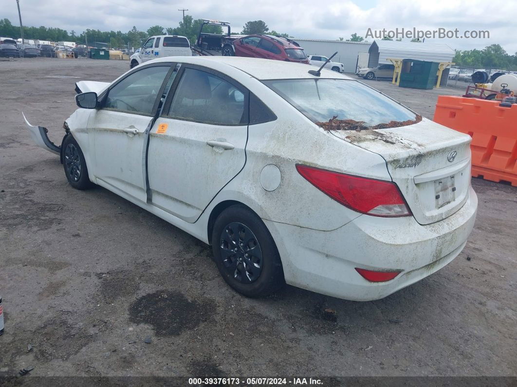 2015 Hyundai Accent Gls White vin: KMHCT4AE2FU881139