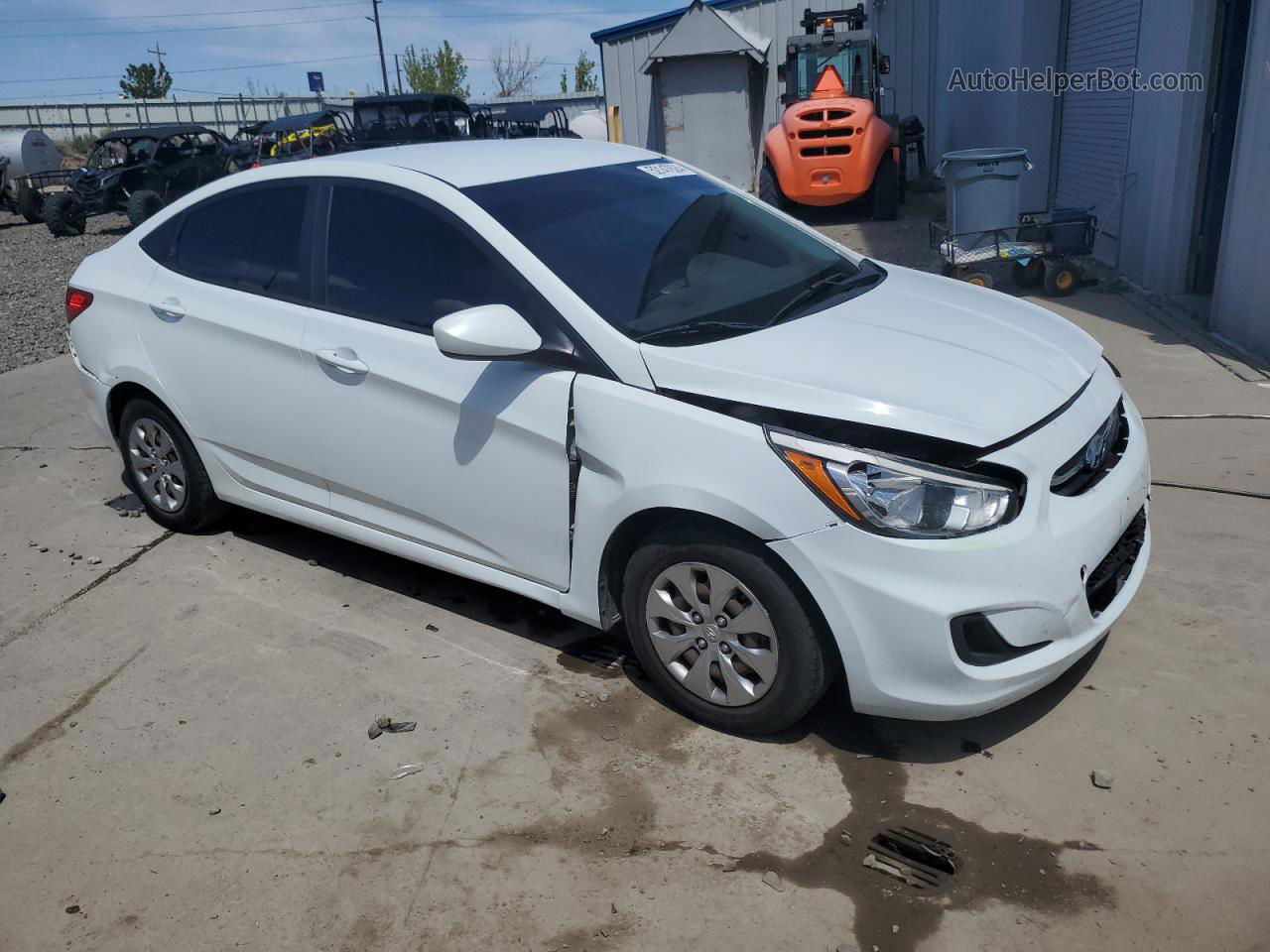 2015 Hyundai Accent Gls White vin: KMHCT4AE2FU882825