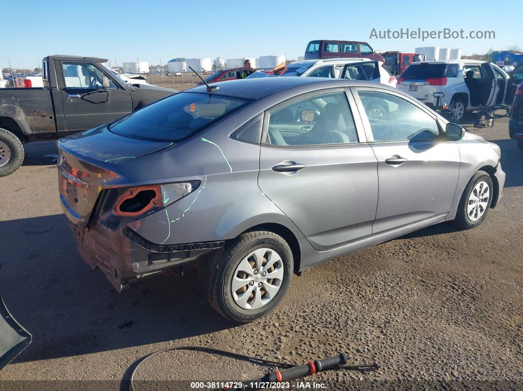 2015 Hyundai Accent Gls Gray vin: KMHCT4AE2FU885000