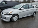 2015 Hyundai Accent Gls Silver vin: KMHCT4AE2FU898667