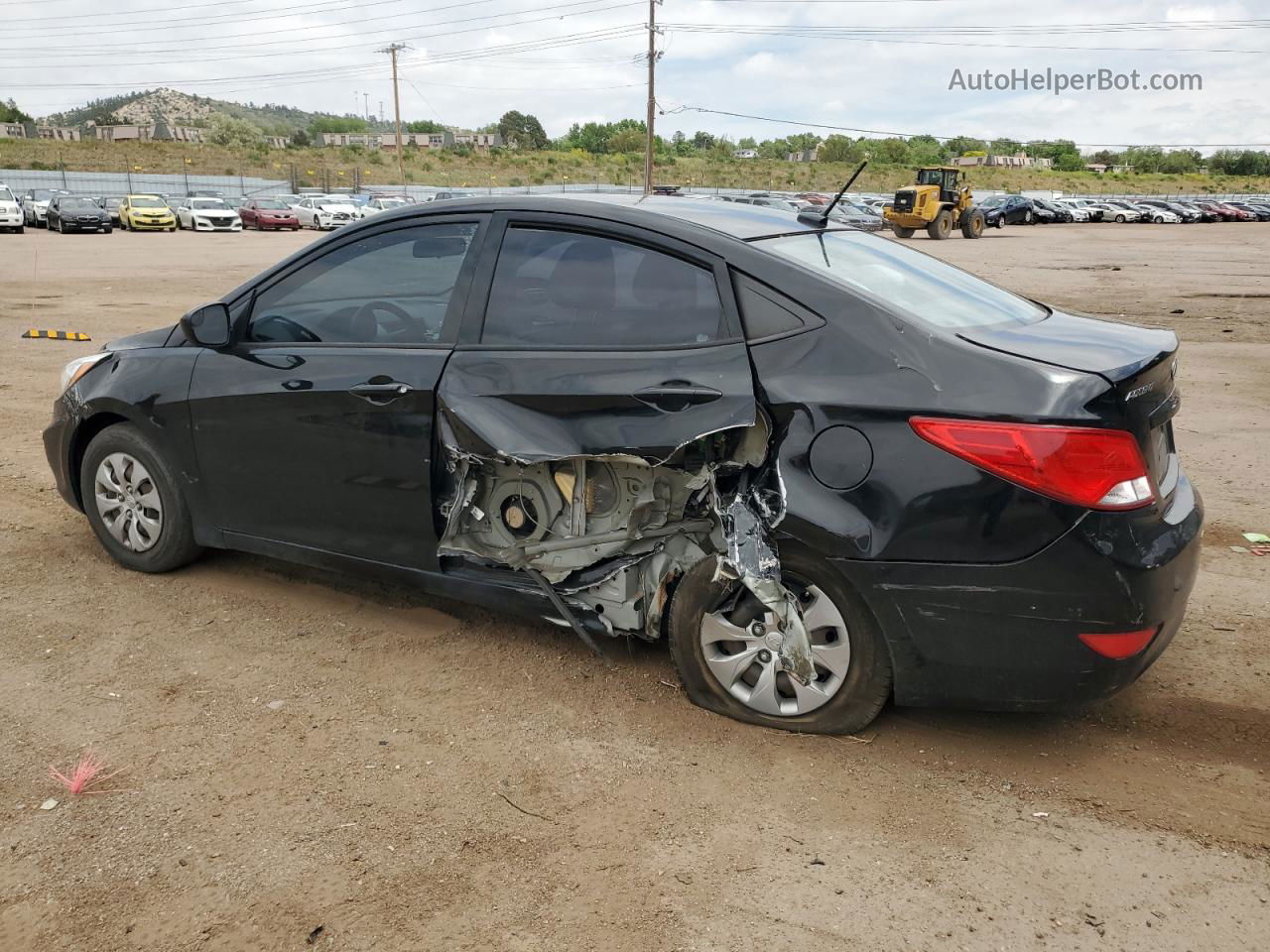 2015 Hyundai Accent Gls Black vin: KMHCT4AE2FU901406