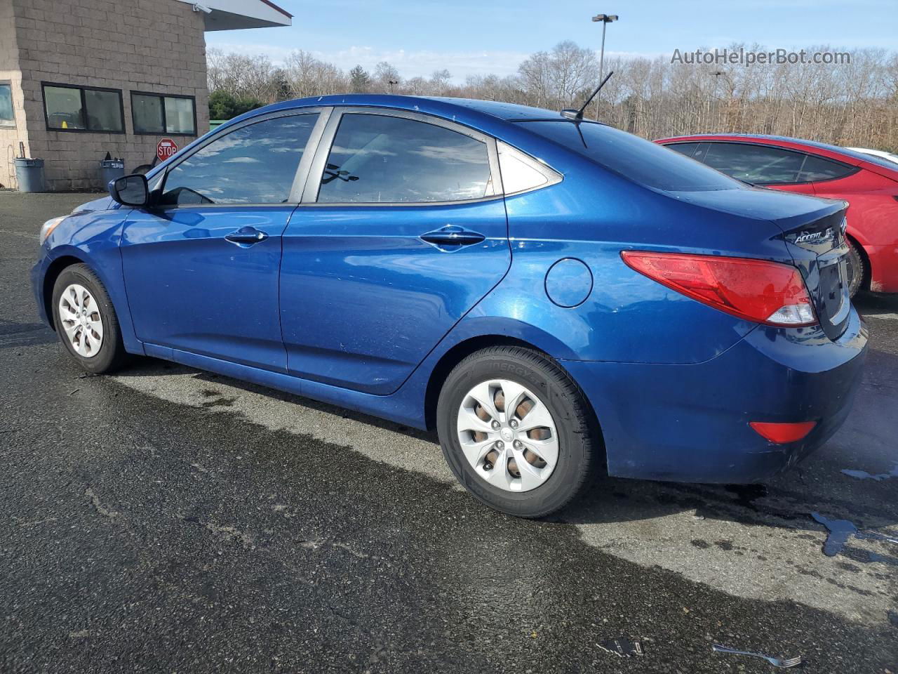 2015 Hyundai Accent Gls Blue vin: KMHCT4AE2FU905178