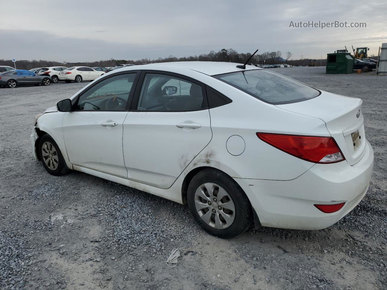 2015 Hyundai Accent Gls White vin: KMHCT4AE2FU905505