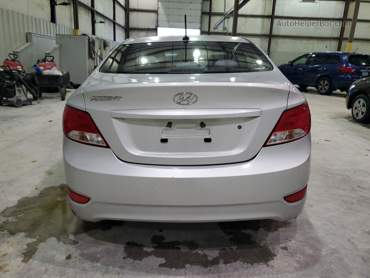 2015 Hyundai Accent Gls Silver vin: KMHCT4AE2FU914494