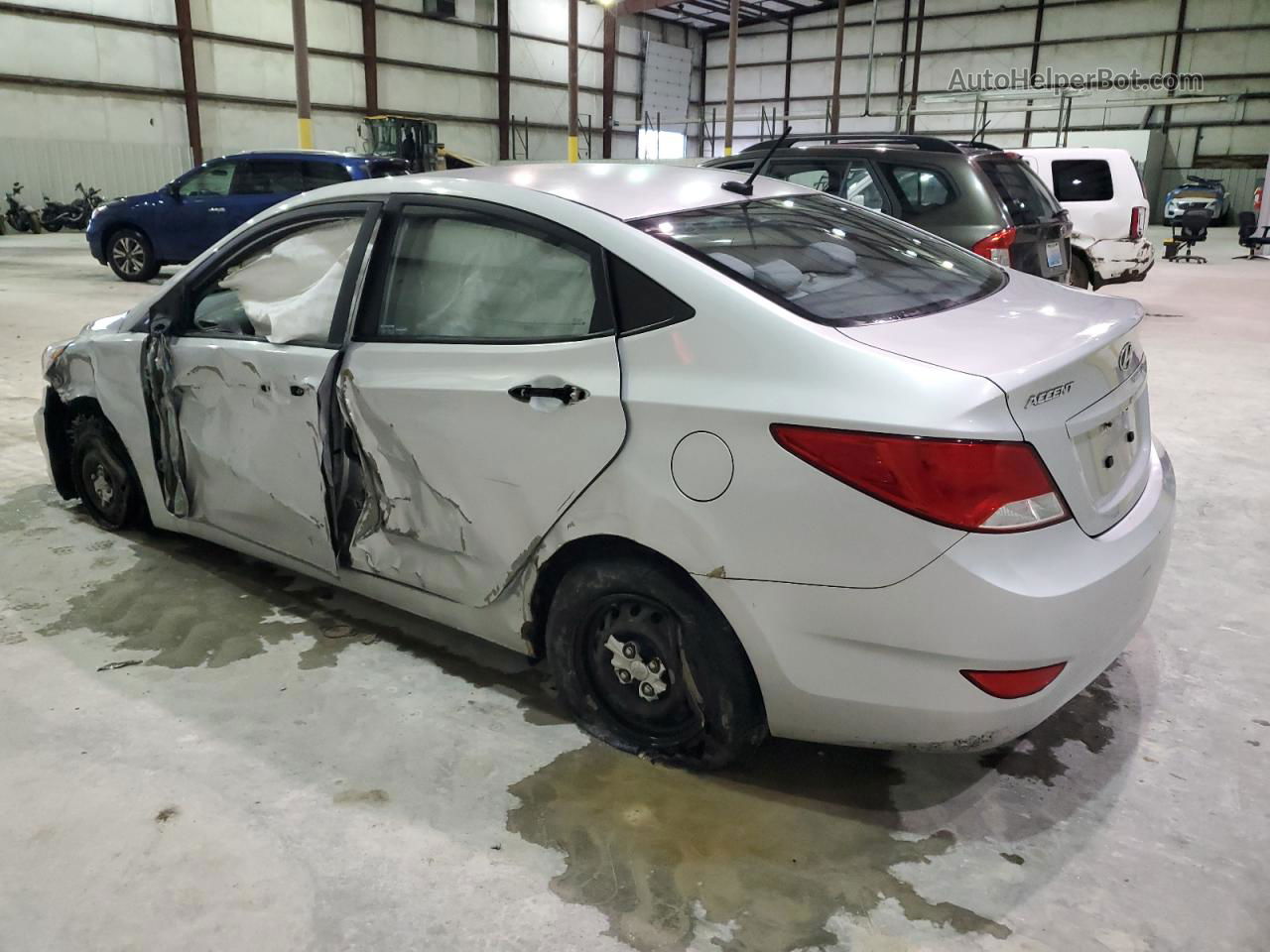 2015 Hyundai Accent Gls Silver vin: KMHCT4AE2FU914494