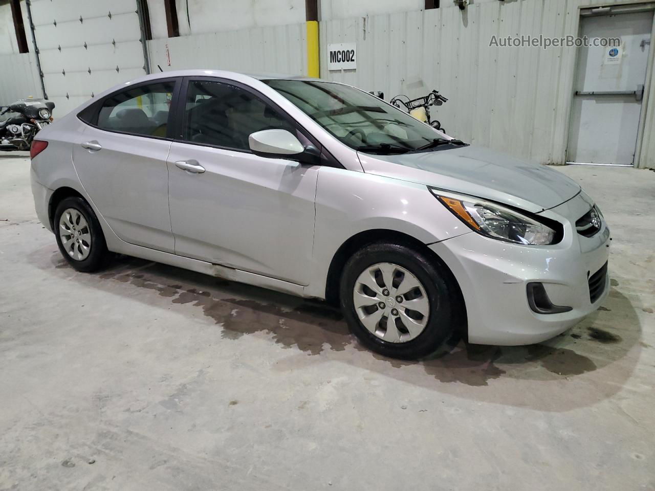 2015 Hyundai Accent Gls Silver vin: KMHCT4AE2FU914494