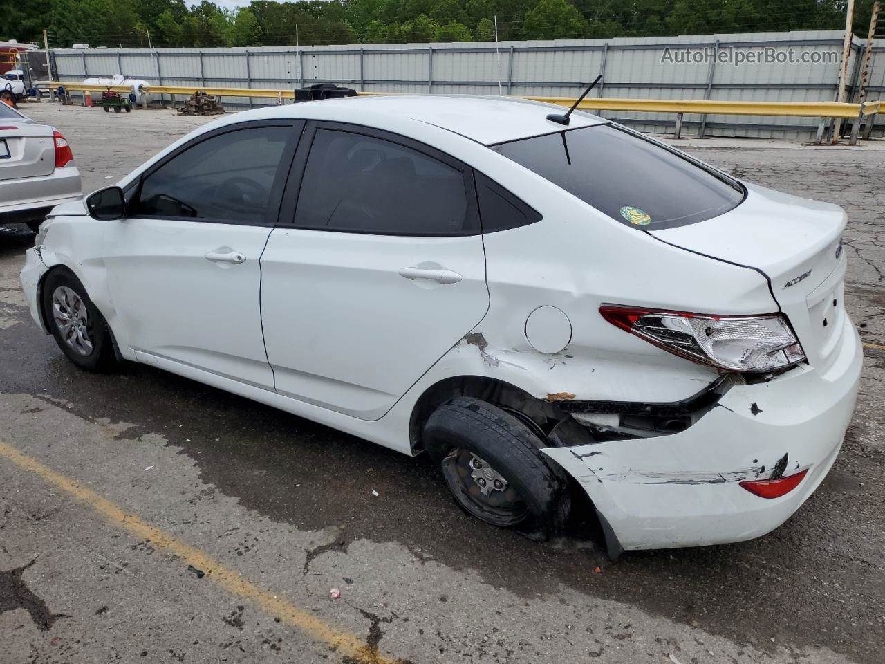 2015 Hyundai Accent Gls White vin: KMHCT4AE2FU925818