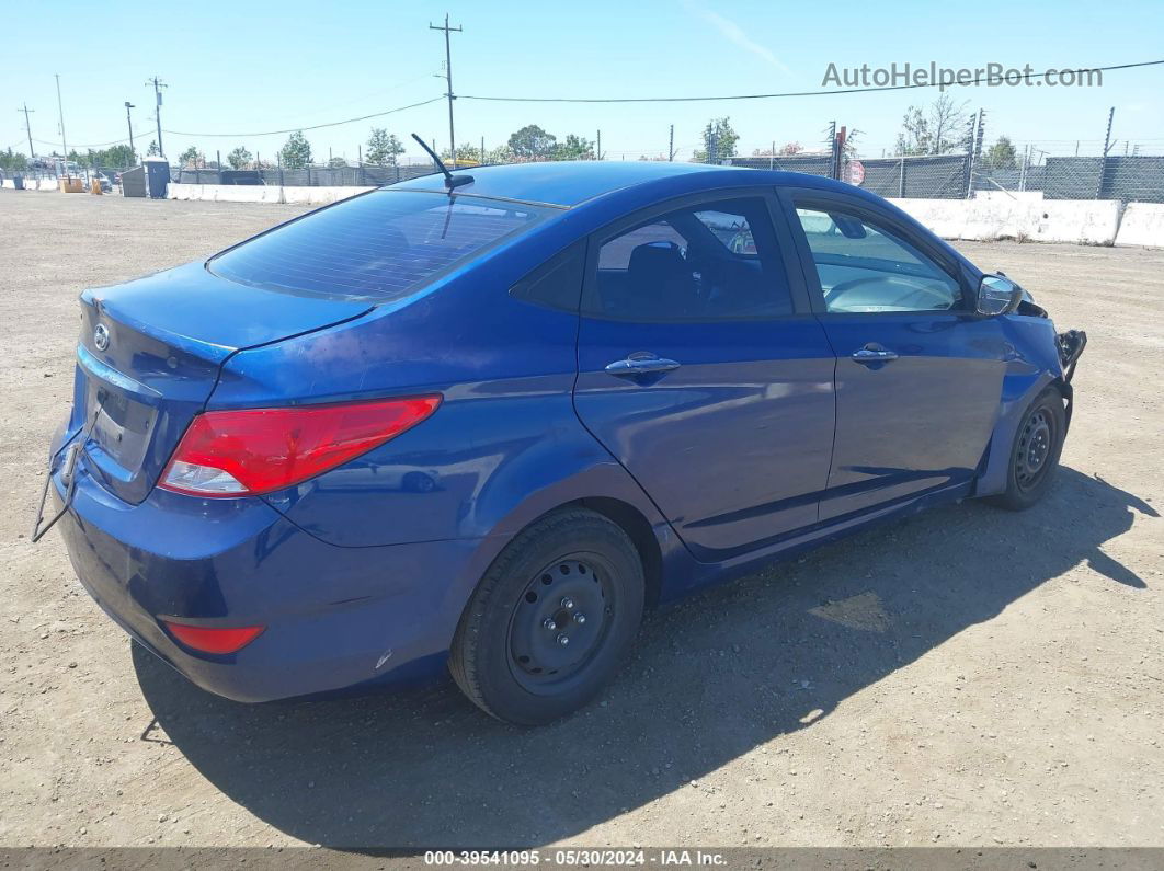 2015 Hyundai Accent Gls Blue vin: KMHCT4AE2FU929562