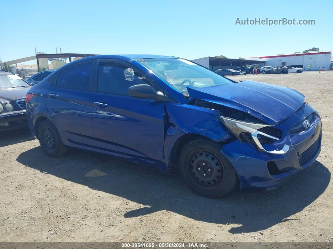 2015 Hyundai Accent Gls Blue vin: KMHCT4AE2FU929562