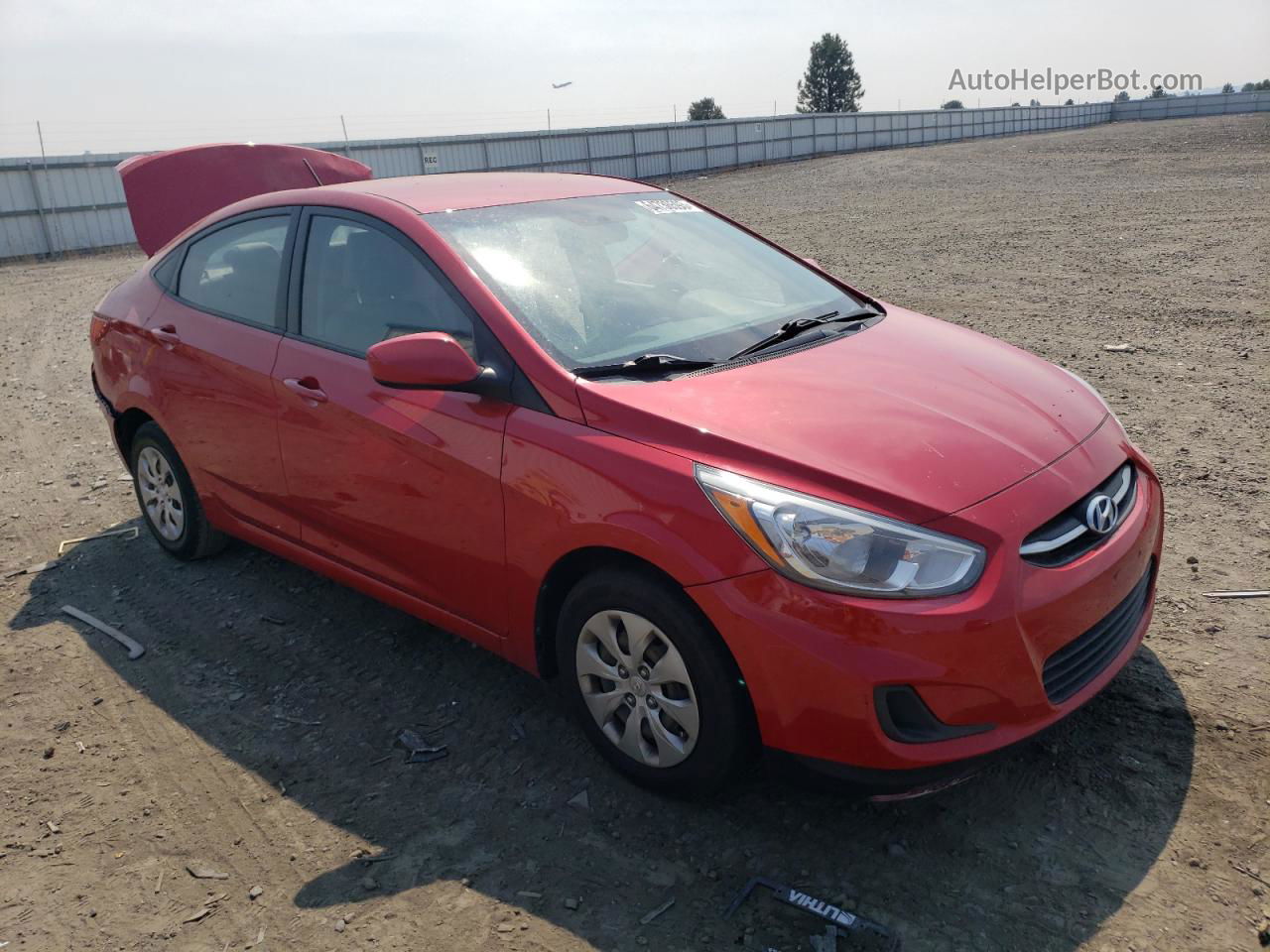 2015 Hyundai Accent Gls Red vin: KMHCT4AE2FU935331